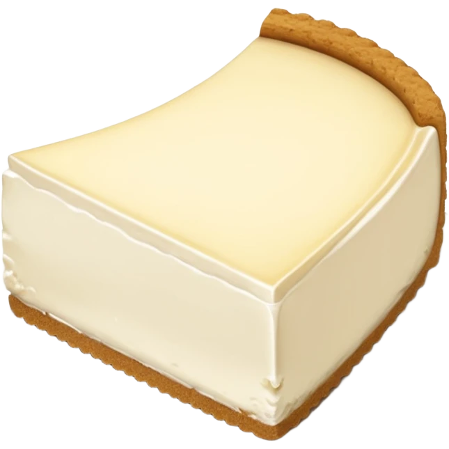 White cheesecake emoji