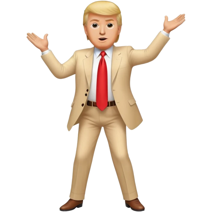 Donald Trump as a dancer emoji