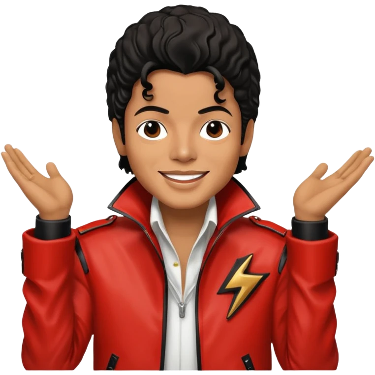 Michael Jackson with his Thriller jacket emoji