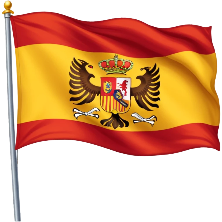 añade a la bandera de españa dos aguilas  emoji