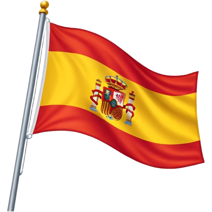 la bandera de españa pero con sus colores emoji
