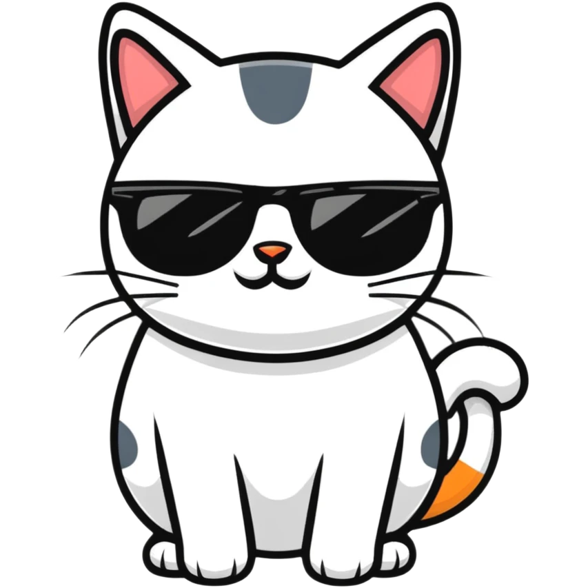 cat wearing sunglasses emoji