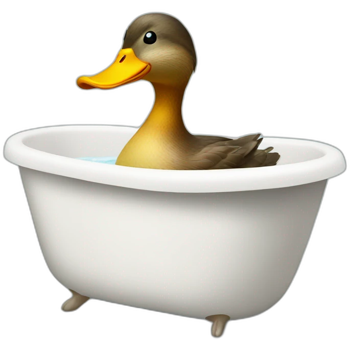 Bathtub duck emoji