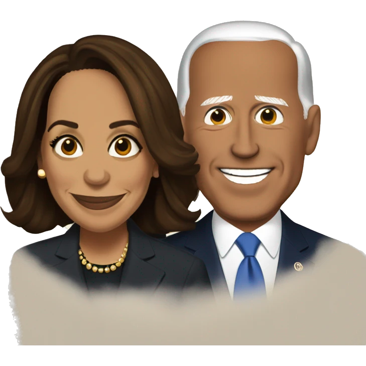 Kamala Harris and Biden   emoji