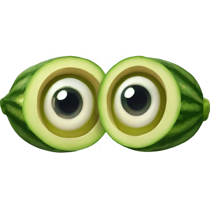 Ojos de pepino emoji