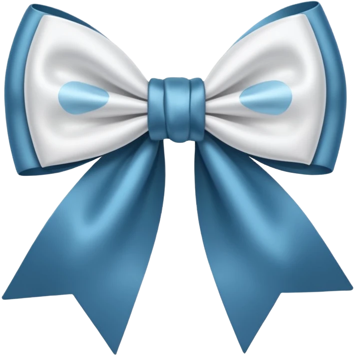 Doe white a bow emoji