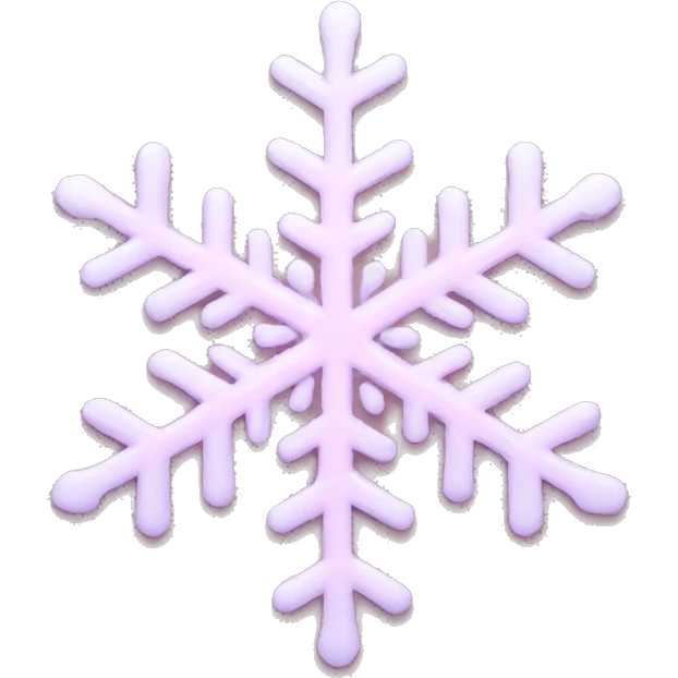 pastel pink snowflake  emoji
