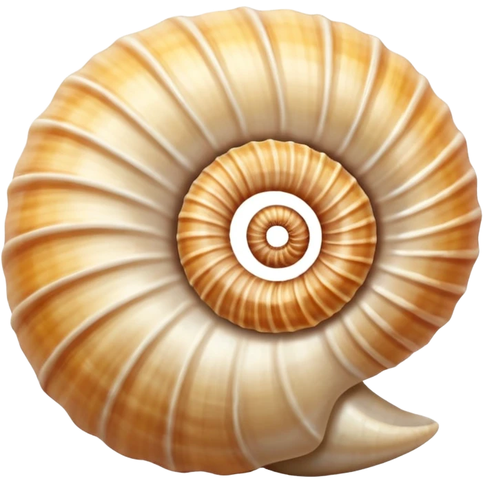 Light beige Sea shell emoji