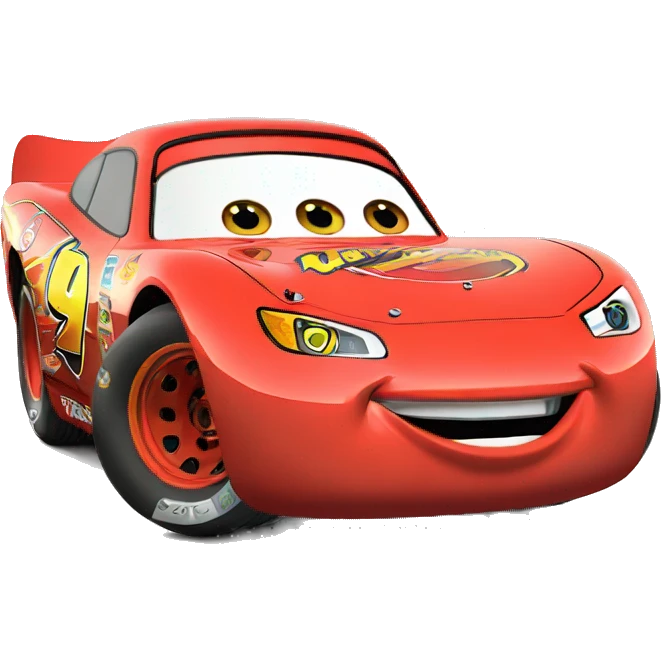 upset lightning McQueen emoji