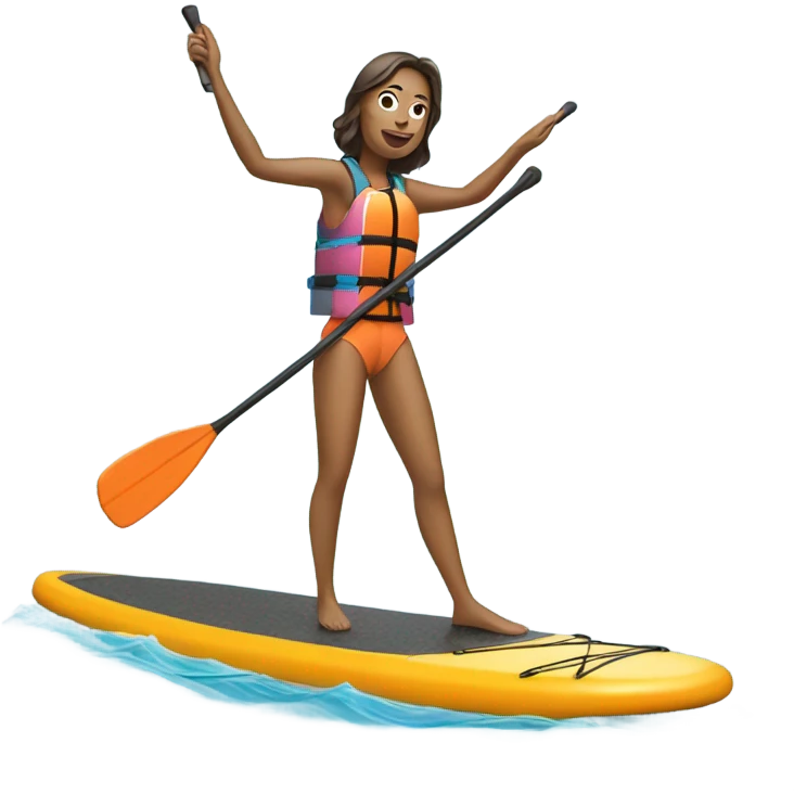 Stand up paddleboard emoji