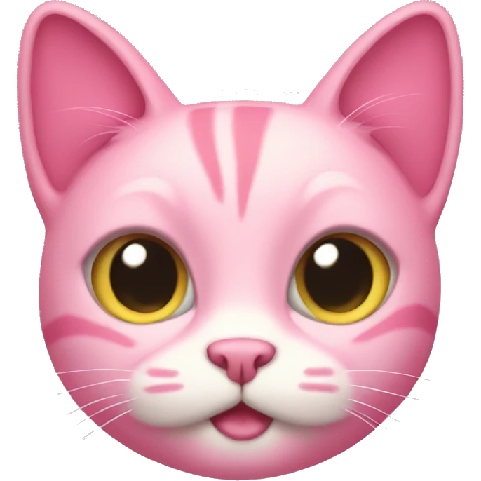 Pink cat  emoji