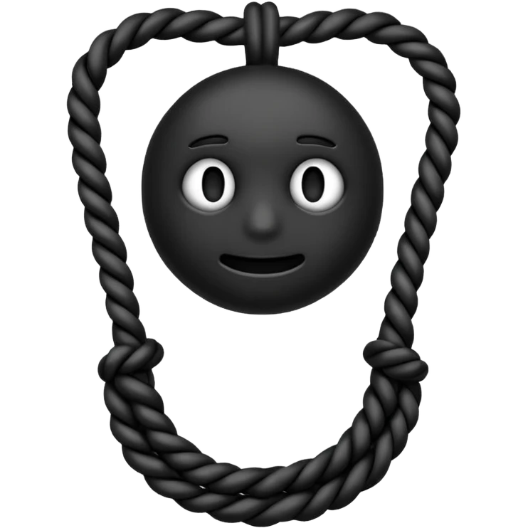 Hanging by a Noose around the neck emoji emoji