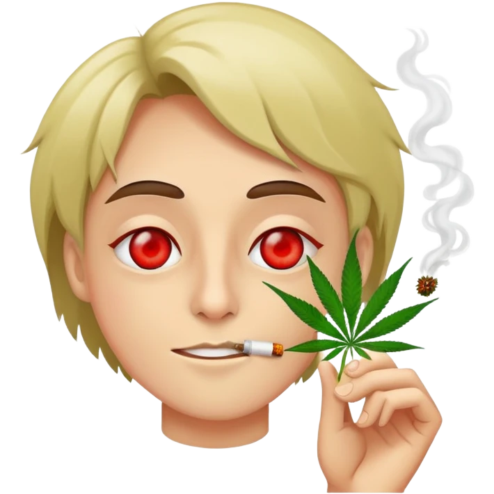 Smoking weed emoji