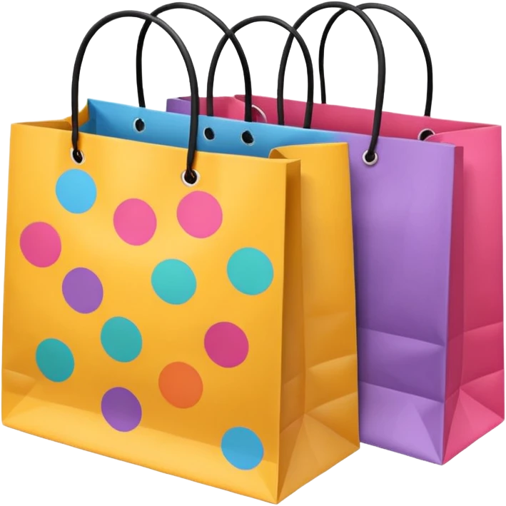 aesthetic shopping bags emoji
