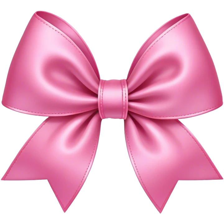 girly pink bow emoji