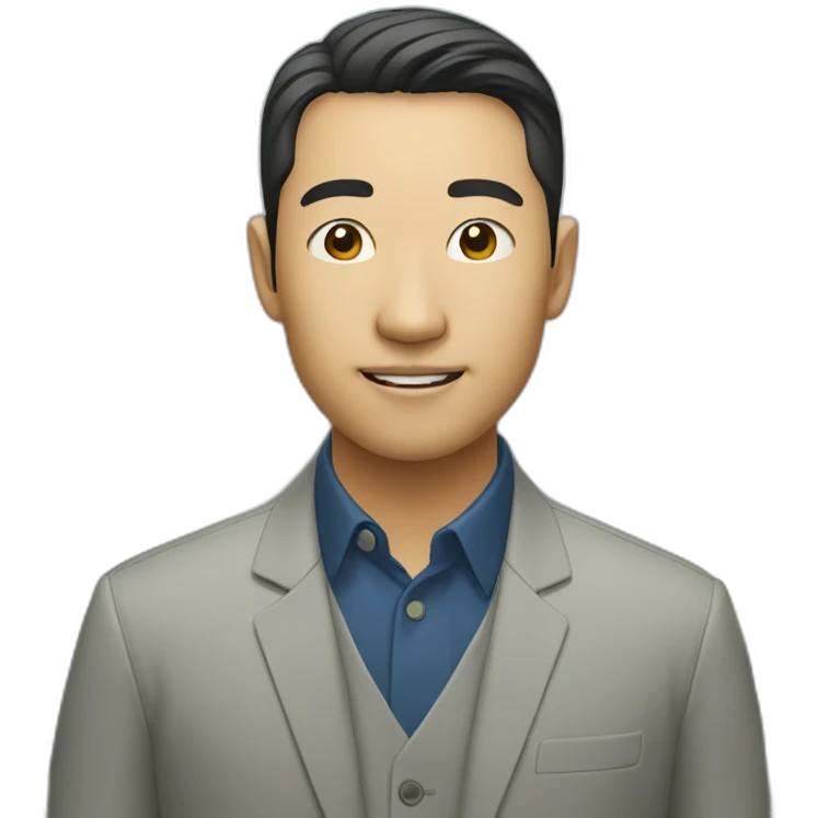 smart asian emoji