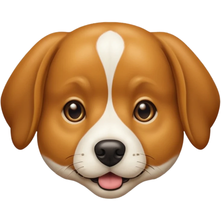 A dog pointing at me emoji
