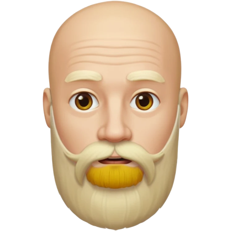 bald man with long blone beard  emoji