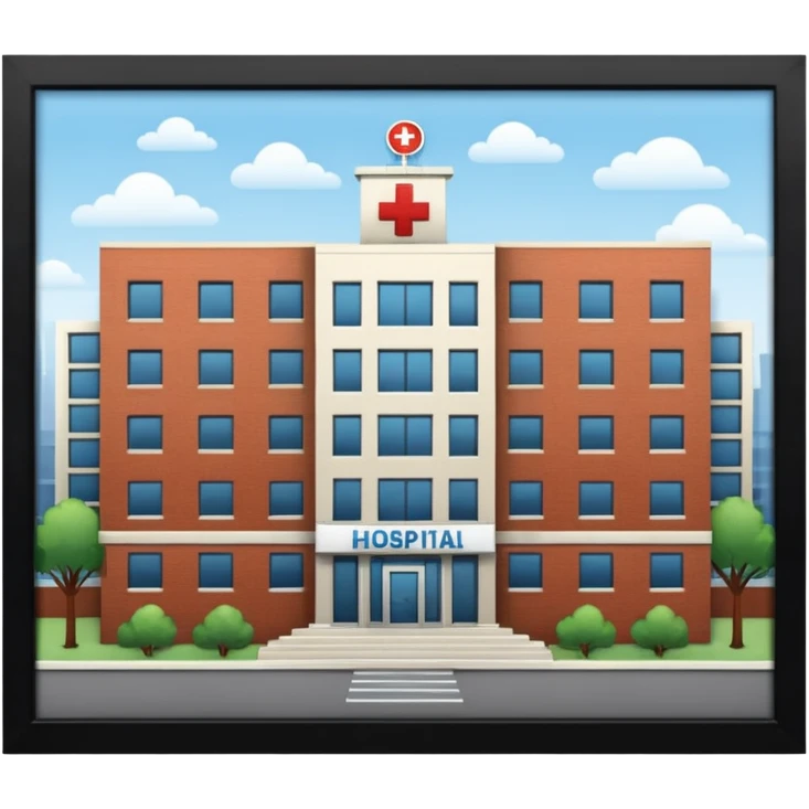 HOSPITAL desde fuera  emoji