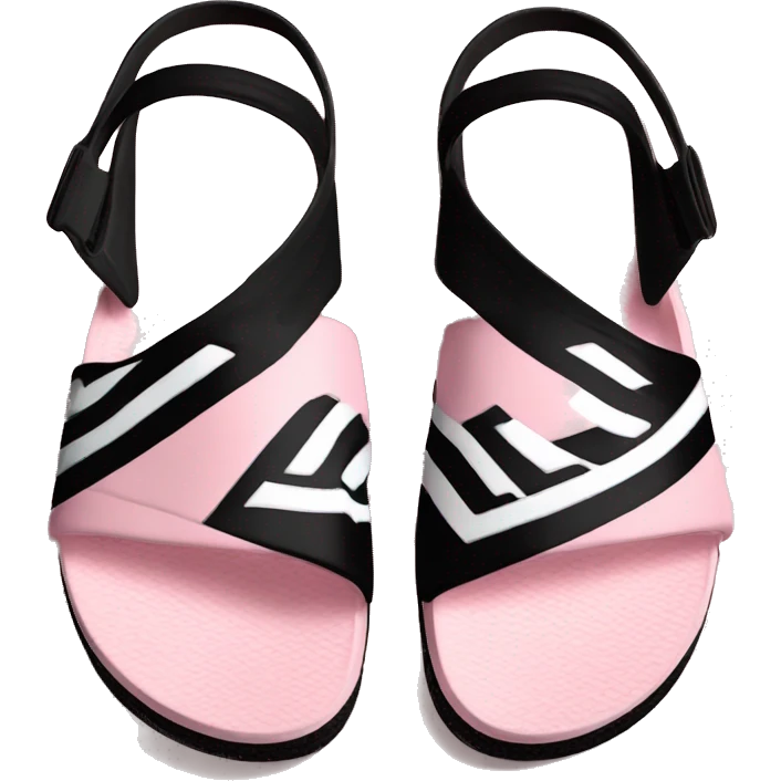 adidas adilettes sandals comfort pink cloud and black emoji