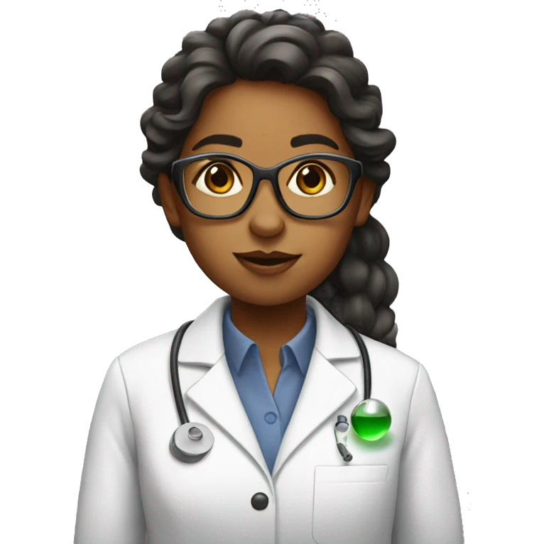 Girly scientist emoji