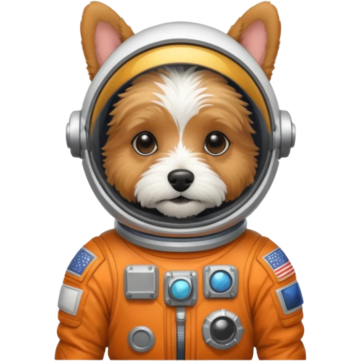 terrier in space suit emoji