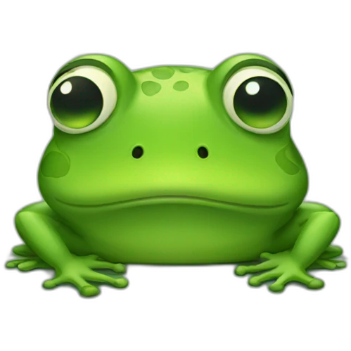 Sad frog emoji