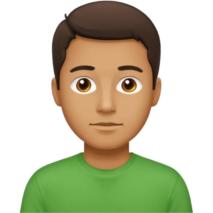 man with green tshirt emoji