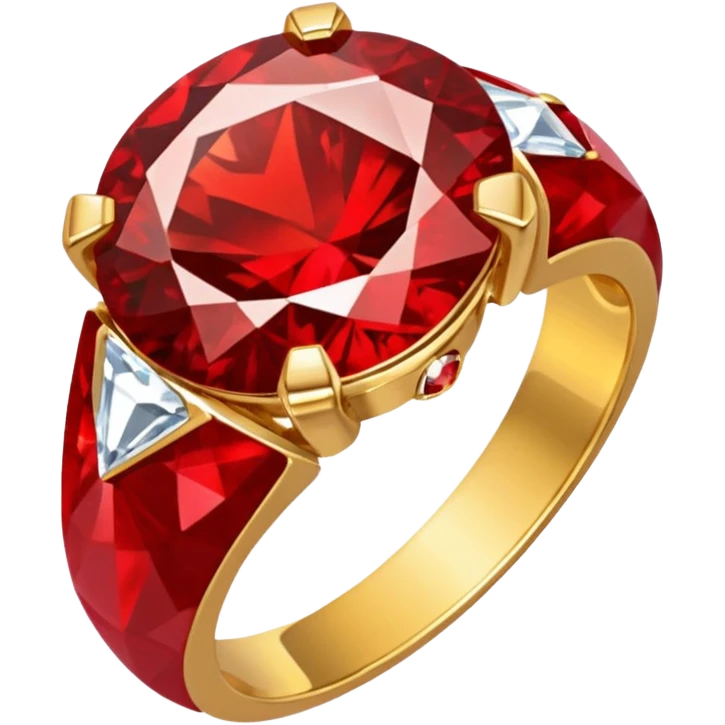 red ring marry red diamond emoji