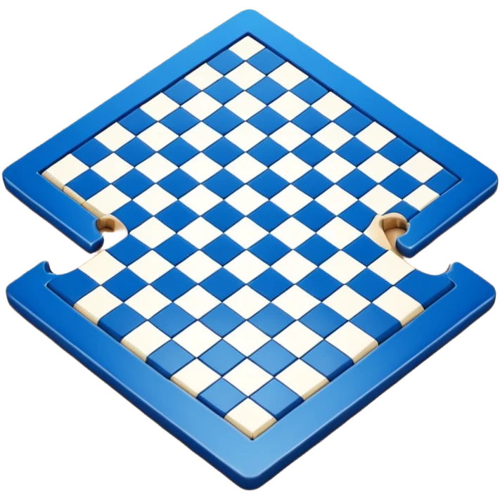 blue chess board emoji