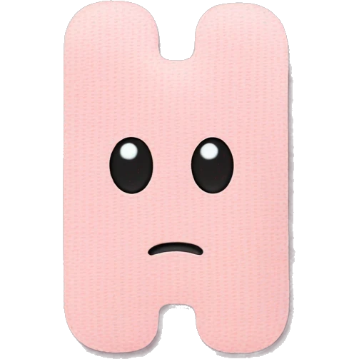 Pale pink bandaid  emoji