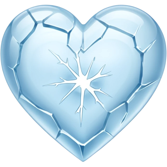 Corazón de hielo emoji