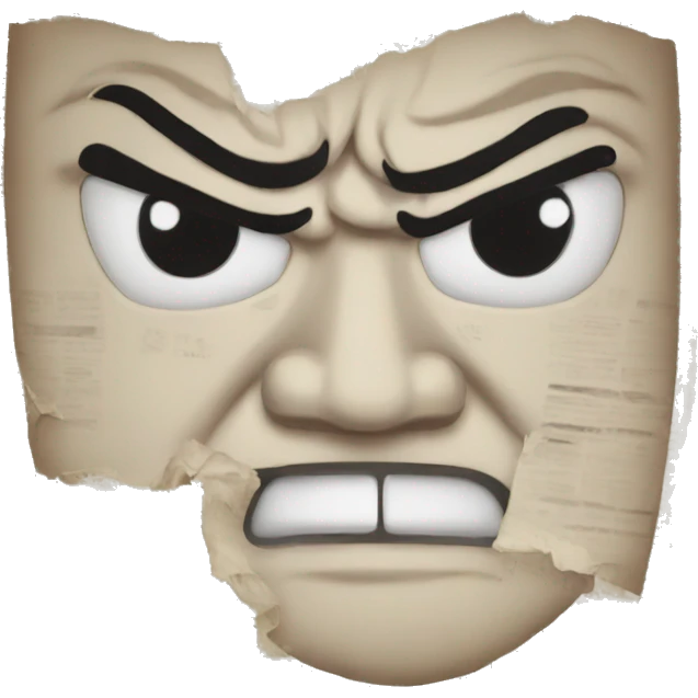 angry newspaper emoji