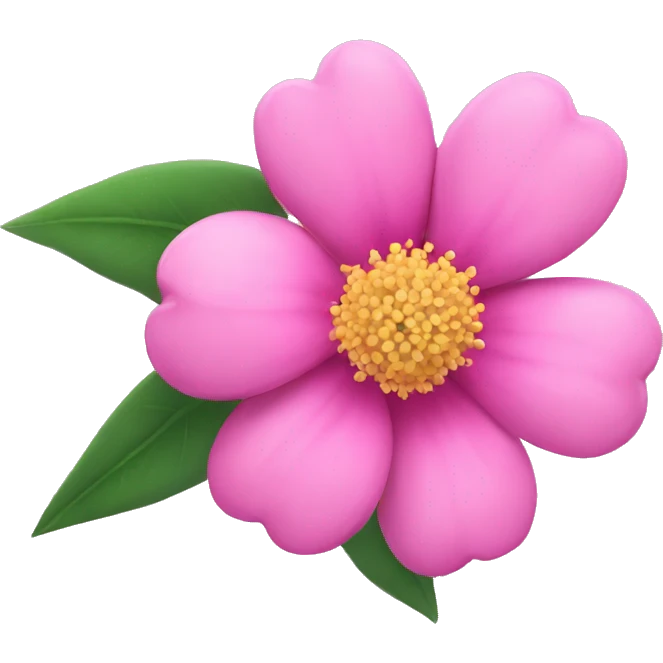 Pink flower emoji