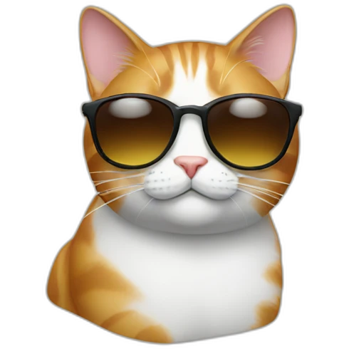 Cat with sunglasses emoji
