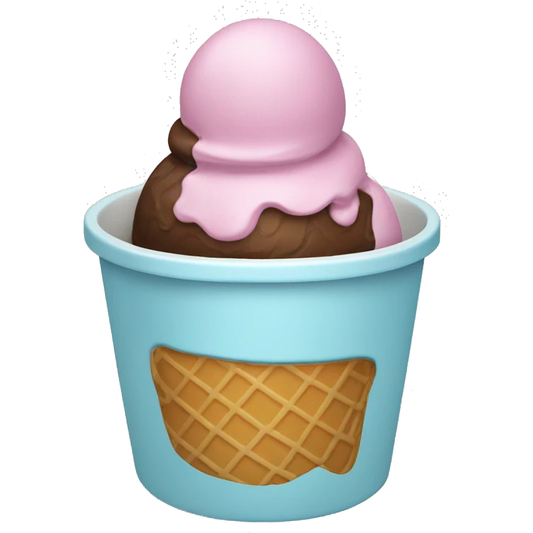 Ice cream in cup emoji