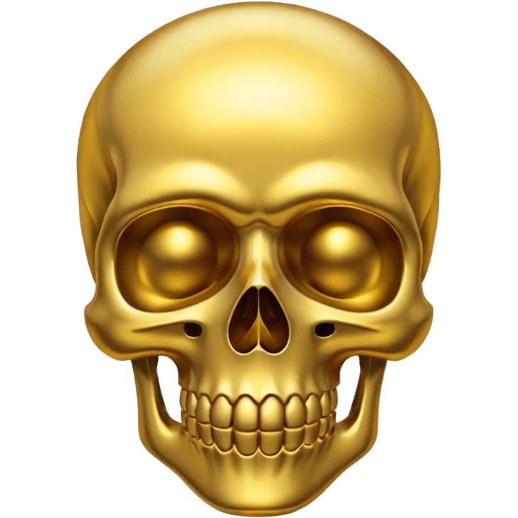 gold skull emoji