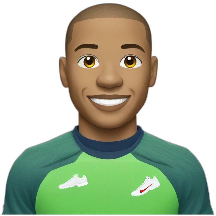 Mbappe avec des air max 95 emoji