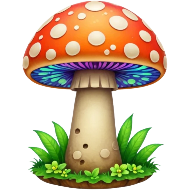 Trippy mushroom emoji