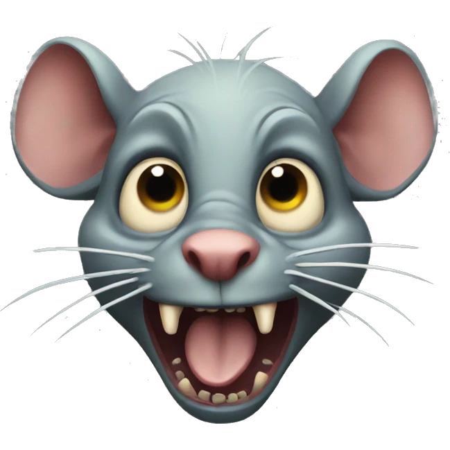 Scary zombie rats  emoji