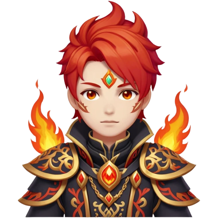 Mavuika The Pyro Archon from Genshin Impact emoji