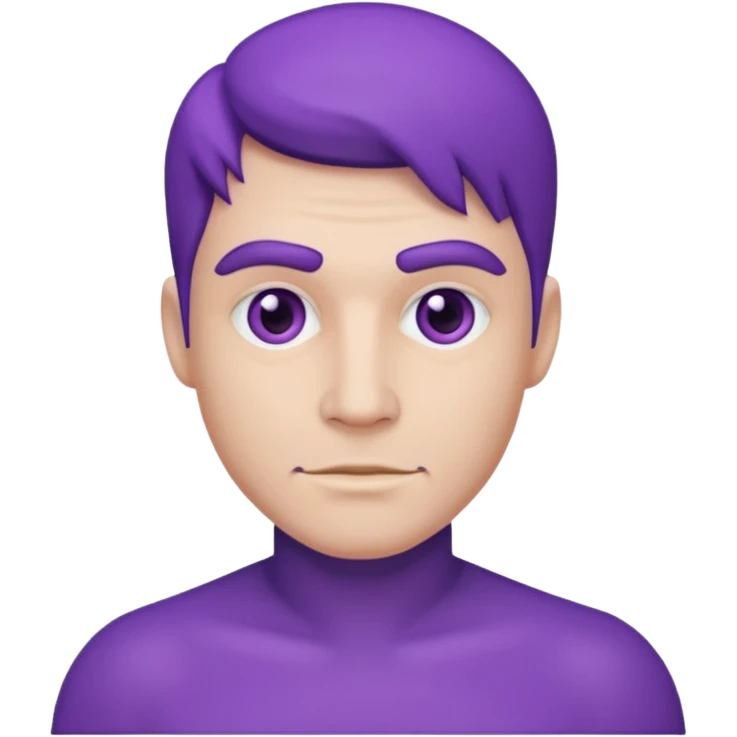 purple man portrait  emoji
