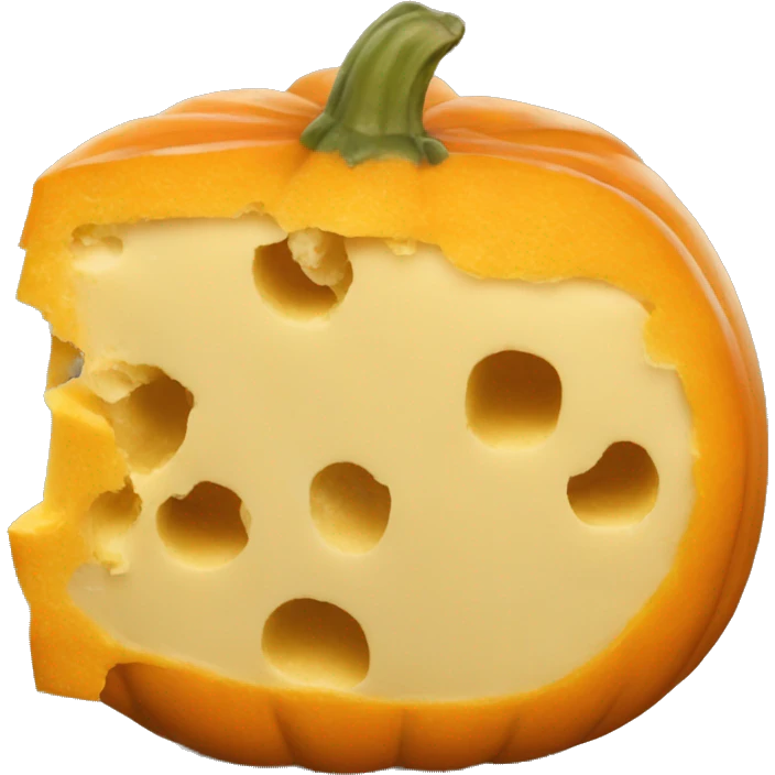 Pumpkin cheese back  emoji