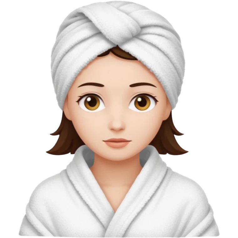 sacred clean girl with bath towels emoji
