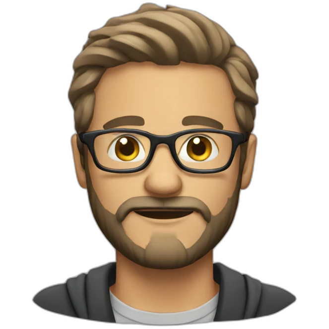 guy with a beard and glasses emoji