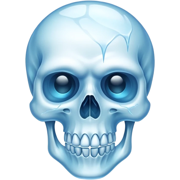 Tête de mort gelé emoji