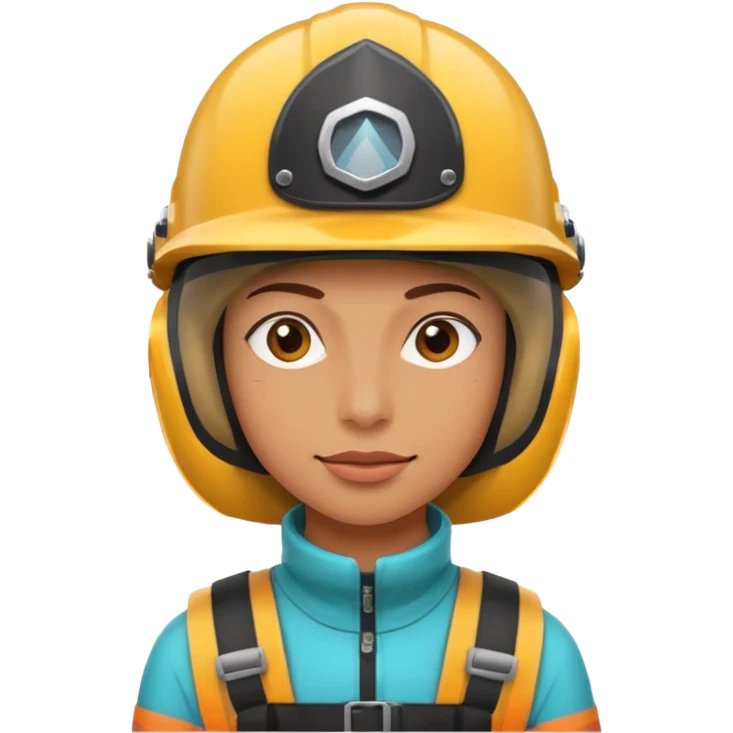 Colorful Helmeted Traveler emoji