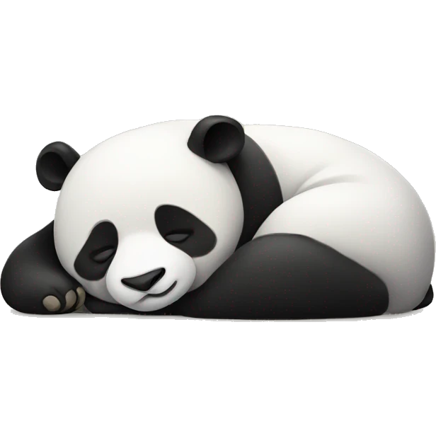 panda sleeping emoji