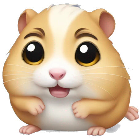 Crying hamster  emoji