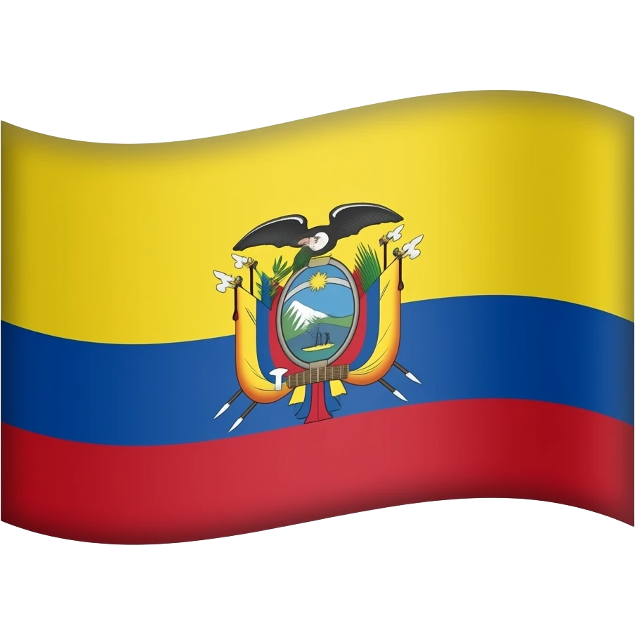Flag of ecuarus emoji